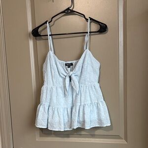 Trixxi Light Blue Camisole with Bow Detail